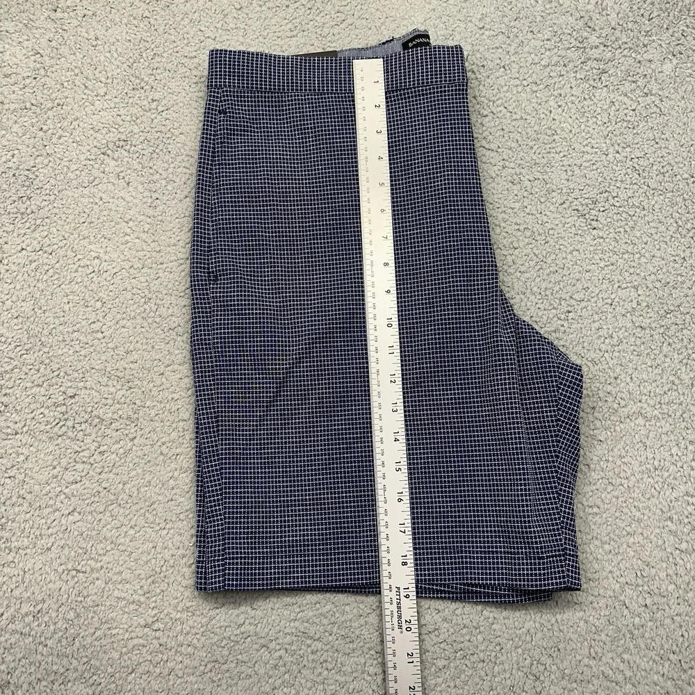 NWT Banana Republic Men's SIZE 35 Multicolor Plaid Flat Front Aiden Club Shorts